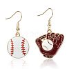 Alloy Enamel Dangle Earrings FS-WG4E48D-08-1