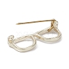 Alloy Eyeglasses Frame Brooch Pin JEWB-M027-03LG-3