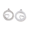 Alloy Rhinestone Pendants ALRI-C008-02P-1