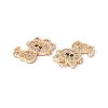 Brass Micro Pave Cubic Zirconia Pendants ZIRC-P100-03G-3