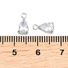 304 Stainless Steel Pave Cubic Zirconia Pendants STAS-P434-01P-3