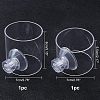 SUPERFINDINGS 2Pcs 2 Styles Transparent Acrylic Aquarium Shrimp Food Feeder Tube AJEW-FH0001-40-4