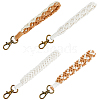 4Pcs 4 Style Cotton Linen Handmade Braided Wrist Lanyard Pendant Decorations KEYC-FH0001-35-1