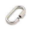 Non-Tarnish 304 Stainless Steel Screw Carabiner Lock Charms STAS-C092-09B-P-2