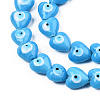 Handmade Evil Eye Lampwork Beads Strands LAMP-N029-010F-3