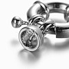 Brass Spring Ring Clasps X-KK-O091-01P-NR-2