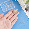 60Pcs 2 Styles 925 Sterling Silver Flat Head Pins STER-PH0001-88-3