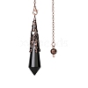 Natural Black Onyx Dowsing Pendulum Big Pendants PW-WGF0B2B-17-1