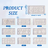 9Pcs 9 Style Nail Art Ear Stud Decoration Silicone Molds DIY-TA0006-15-3