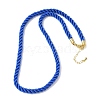 5MM Nylon Twisted Cord Necklace Making FIND-G096-01G-16-1
