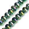 Electroplate Transparent Glass Beads Strands EGLA-B011-08A-AB04-1