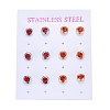 304 Stainless Steel Stud Earrings EJEW-L251-B02-2