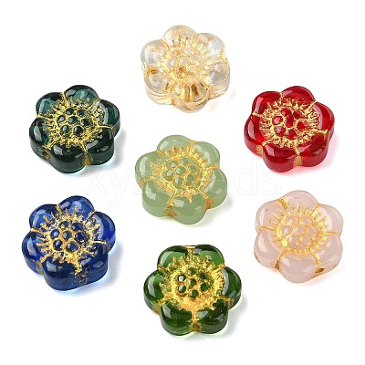 70Pcs 7 Colors Transparent Glass Beads GLAA-CJ0002-92-1
