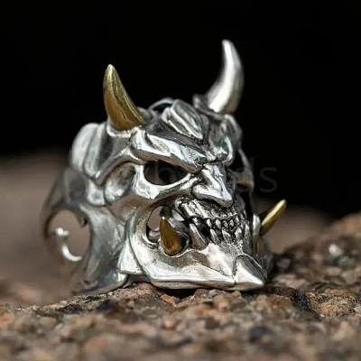 Retro Alloy Cuff Open Rings for Men FS-WGB8A4E-13-1
