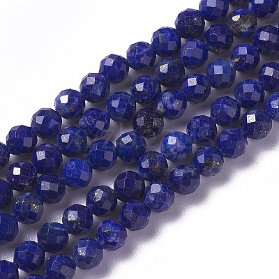 Natural Lapis Lazuli Beads Strands X-G-F596-15-4mm-1