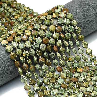 Natural Rhyolite Jasper Beads Strands G-C116-A74-02-1