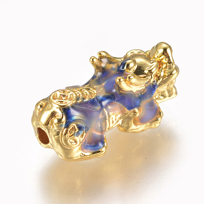 Alloy Enamel Beads PALLOY-L213-01G-1