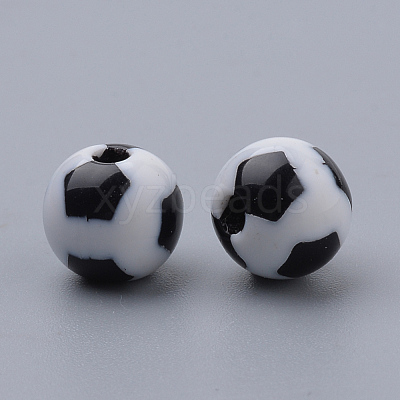 Opaque Acrylic Beads SACR-R905-8mm-02-1