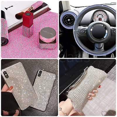Self Adhesive Glass Rhinestone Stickers Sheets RB-GF0001-01A-1