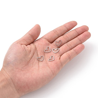 Non-Tarnish 201 Stainless Steel Linking Rings X-STAS-R111-LA105-01-1
