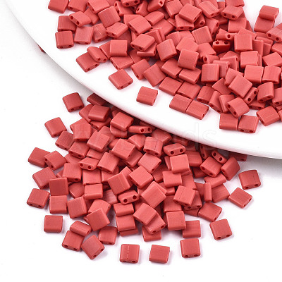 FGB 2-Hole Glass Seed Beads SEED-S031-L-ST45F-1