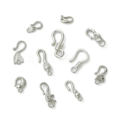 11Pcs 11 Styles 304 Stainless Steel Hook Clasps STAS-CJ0003-39P-1