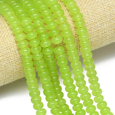 Natural Malaysia Jade Beads Strands G-B165-G01-5x8mm-05-1