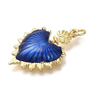 Rack Plating Brass Enamel Pendants KK-I720-27G-04-1