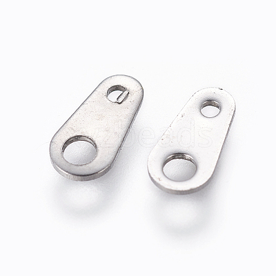 Tarnish Resistant 201 Stainless Steel Chain Tabs STAS-L234-010P-1