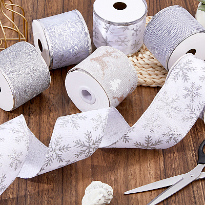 30 Yards 6 Styles Polyester with Plastic Ribbons OCOR-FH0001-58-1