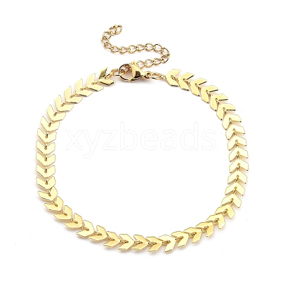 Brass Cobs Chain Bracelets BJEW-JB05409-01-1