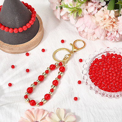 Opaque Acrylic Beads MACR-SP0001-85C-1