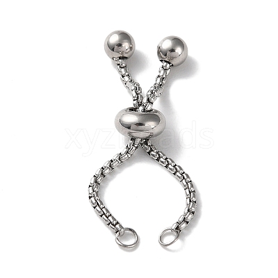 Non-Tarnish 304 Stainless Steel Adjustable Finger Ring Findings STAS-P328-06A-P-1