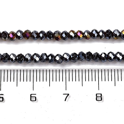 Baking Electroplate Glass Beads Strands DGLA-A039-J2MM-B20-1
