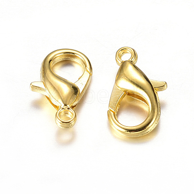 Zinc Alloy Lobster Claw Clasps X-E103-G-NF-1