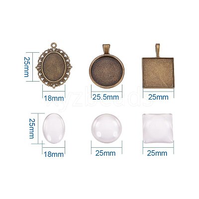 DIY Pendant Sets DIY-PH0010-06-WH-1
