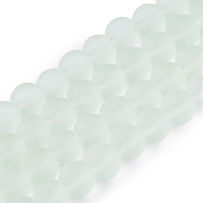 Baking Paint Transparent Glass Bead Strands GLAA-S031-10mm-29-1