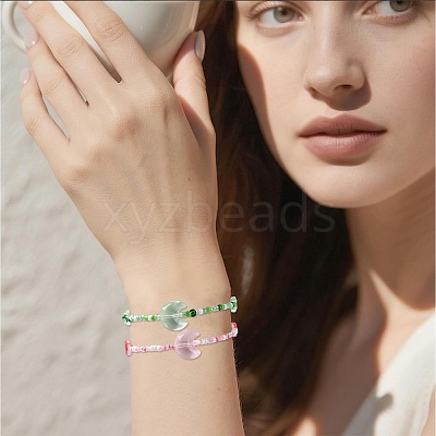 Mixed Styles Glass Beads Strands EGLA-FS0002-63B-1