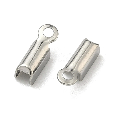 Tarnish Resistant 304 Stainless Steel Folding Crimp Ends STAS-R063-28-1