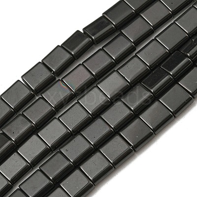 Electroplated Non-magnetic Synthetic Hematite Beads Strands G-C106-A02-11-1