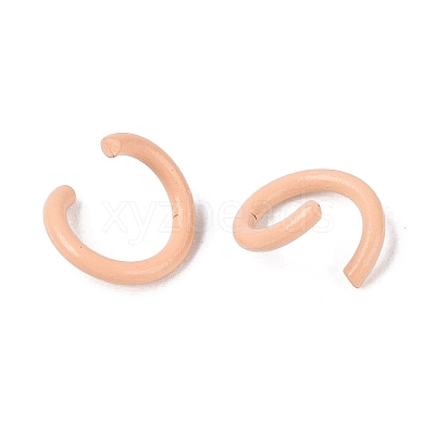 Spray Painted Iron Open Jump Rings IFIN-T017-04B-20-1
