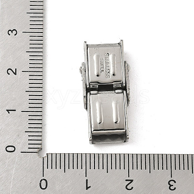 304 Stainless Steel Watch Band Clasps STAS-Z147-34P-02-1
