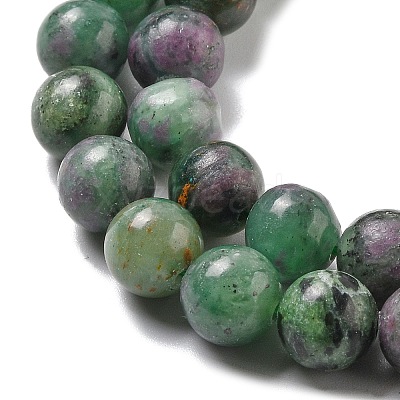 Natural Ruby in Zoisite Beads Strands G-R011-A02-02-1