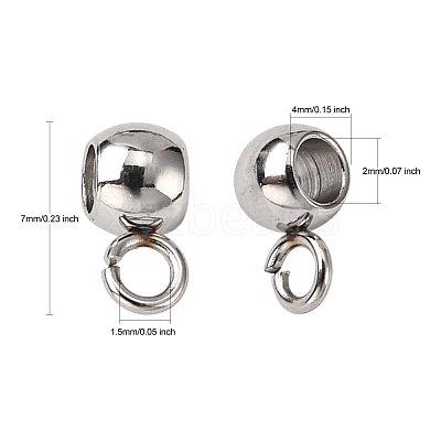 Tarnish Resistant 304 Stainless Steel Tube Bails STAS-G075-11P-1