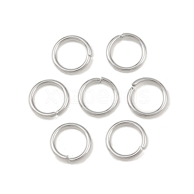 Tarnish Resistant 304 Stainless Steel Open Jump Rings STAS-E067-07-8mm-1