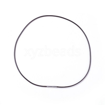 Waxed Polyester Cord Necklace Making MAK-I011-05-C-03-1