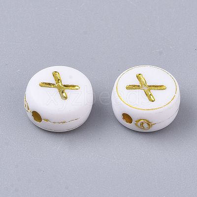 Plating Acrylic Beads X-PACR-R242-01X-1