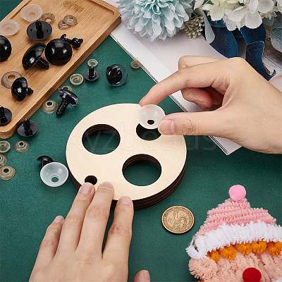 Basswood Measuring Tool for Doll Craft Eyes TOOL-WH0155-124B-1