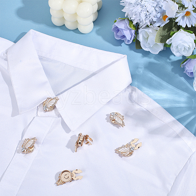 Alloy Rhinestone Cufflinks FIND-WH0111-882B-1