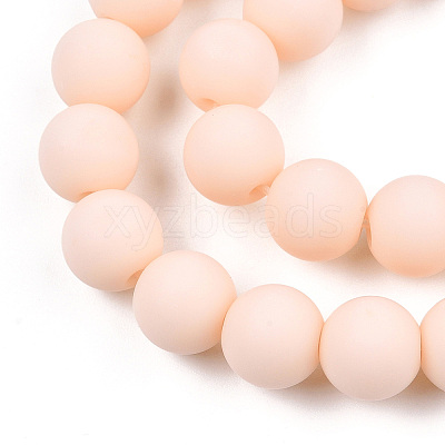 Opaque Glass Beads Strands GLAA-T032-P8mm-MD09-1
